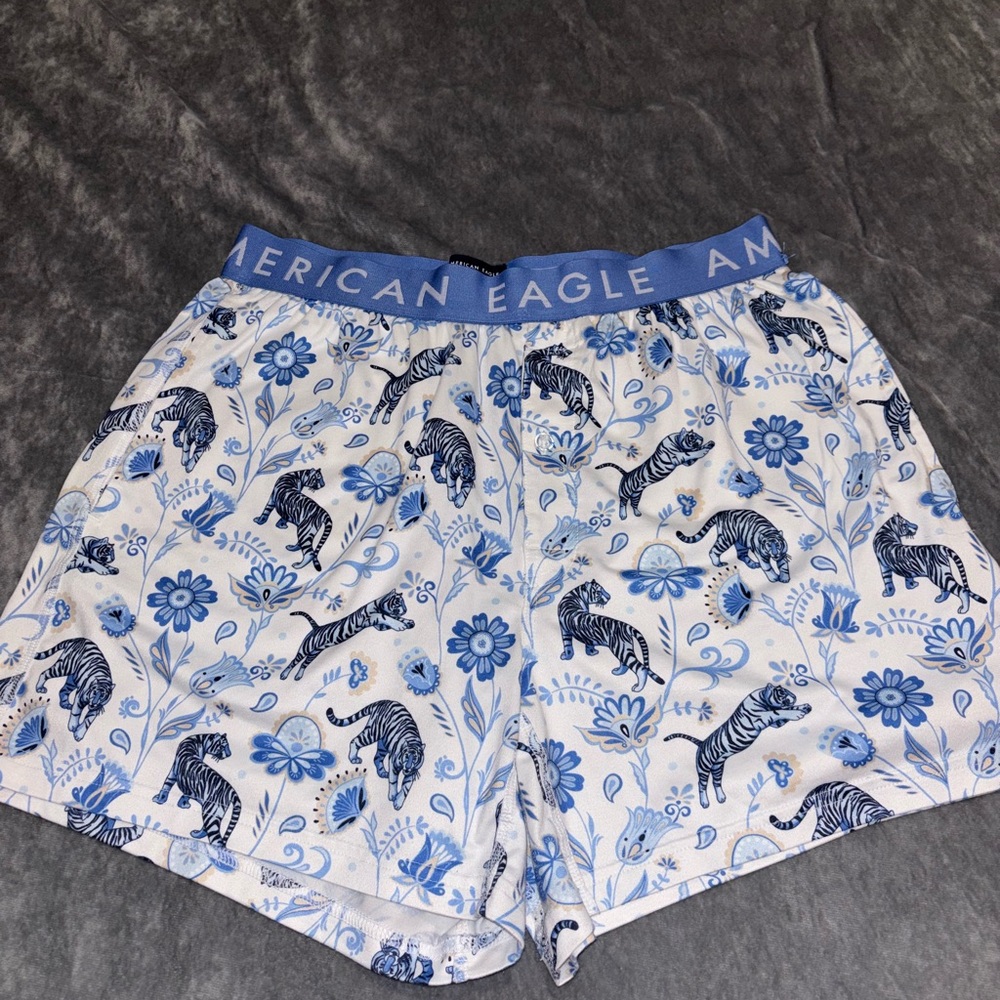 American Eagle Outfitters Blue and White Boxers